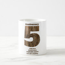 5-Jahres-Jubiläum - Holz-Jubiläumsmeilenstein