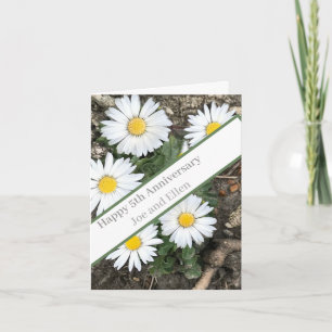 5. Jahrestag, bearbeitbar Karte