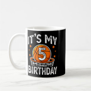 5-jährige Kinder Basball Sport 5. Geburtstag Junge Kaffeetasse