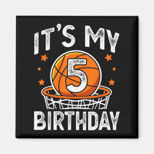 5-jährige Kinder Basball Sport 5. Geburtstag Junge Magnet