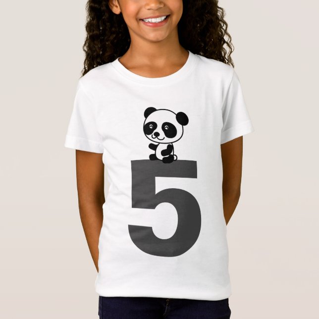 5-JÄHRIGE PANDA-T - Shirt (Vorderseite)