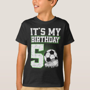 5-jähriger Fußballjunge Es ist mein 5. Geburtstag T-Shirt