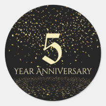 5-jähriger Umschlag Aufkleber