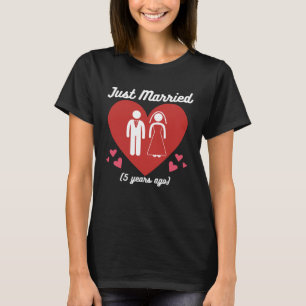 5-jähriges Jubiläum nur Ehe fünf Jahre T-Shirt