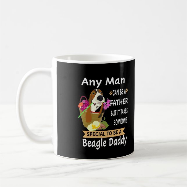 5 Jeder Mann Beagle Daddy Kaffeetasse (Links)