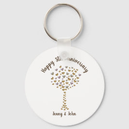 5. Jubiläumsgeschenk aus Holz Schlüsselanhänger