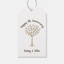 5. Jubiläumsschmetterling Geschenkanhänger