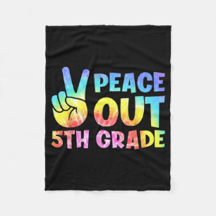 5. Klasse 2024 Graduate Happy Last Day of Scho Fleecedecke