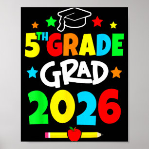 5. Klasse 2026 fünfte Klasse Abschluss Grundschule Poster