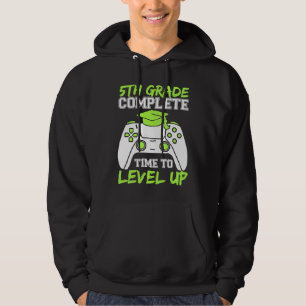 5. Klasse abgeschlossen, Zeit zu leveln Jungen-Ab Hoodie