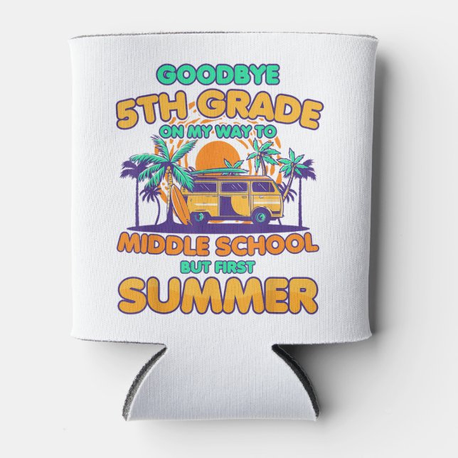 5. Klasse bis Mittlere Schule, aber erster Sommer Dosenkühler (Vorderseite)