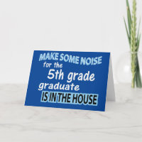 5. Klasse Blue Graduate Gratulation