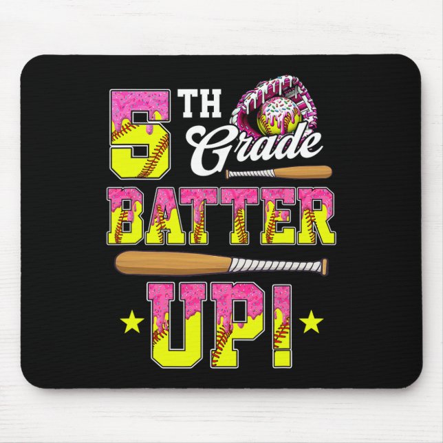 5. Klasse Butter Up Softll Eis Drip Ck Zur Schule Mousepad (Vorne)