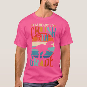 5. Klasse Dinosaurier zur Rückkehr in die Schule T-Shirt
