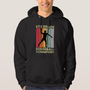 5. Klasse Dodgeball Player Retro Kids Dodgeball Hoodie