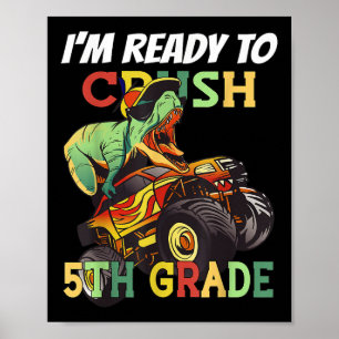 5. Klasse fährt LKW und Dino-Schule Poster