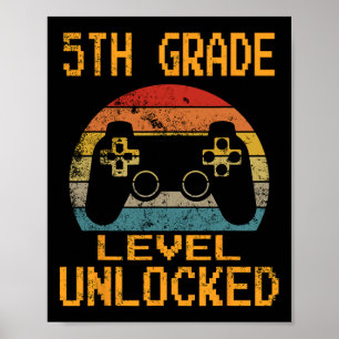 5. Klasse freigeschalteter Videospieler Zurück zur Poster