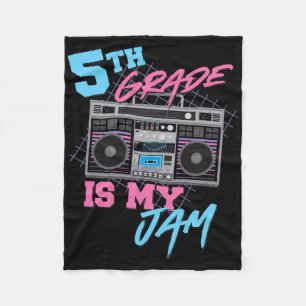 5. Klasse ist meine Marmelade - Vintager 80er Boom Fleecedecke