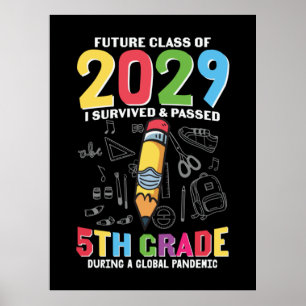 5. Klasse Lehrer 5. Klasse während einer globalen Poster