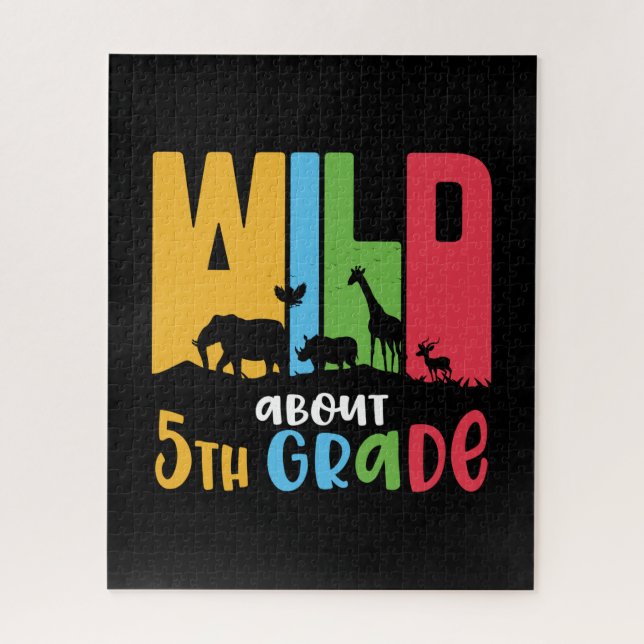 5. Klasse Lehrer Wild Tier ca. 5. Klasse Puzzle (Vertikal)