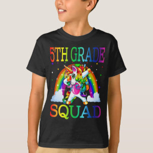 5. Klasse Squad Einhorn zurück zur Schule T-Shirt