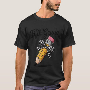 5. Klasse Squad Lustiger Bleistift Bogen Erster Sc T-Shirt