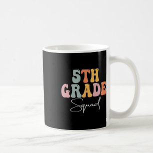 5. Klasse Squad Retro Groovy Frauen Glücklicher Er Kaffeetasse