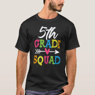 5. Klasse Squad Zurück zur Schule Lehrer der fünft T-Shirt