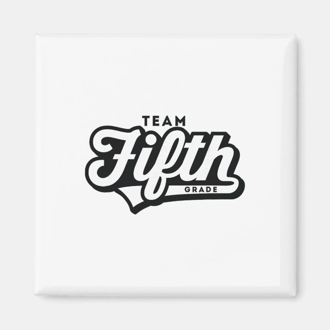 5. Klasse Team Schule Lehrer Fünfte Bysebyll-Stil Magnet (Vorne)