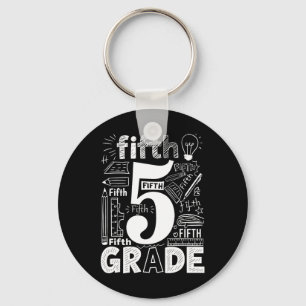 5. Klasse Typografie-Team Lehrer der fünften Klass Schlüsselanhänger