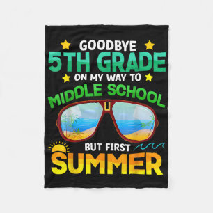 5. Klasse Weg zur Mittelschule im ersten Sommer Fleecedecke