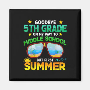 5. Klasse Weg zur Mittelschule im ersten Sommer Magnet