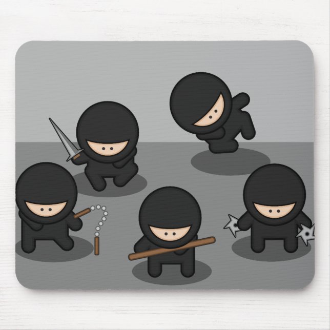 5 Kleine Ninjas Mousepad (Vorne)