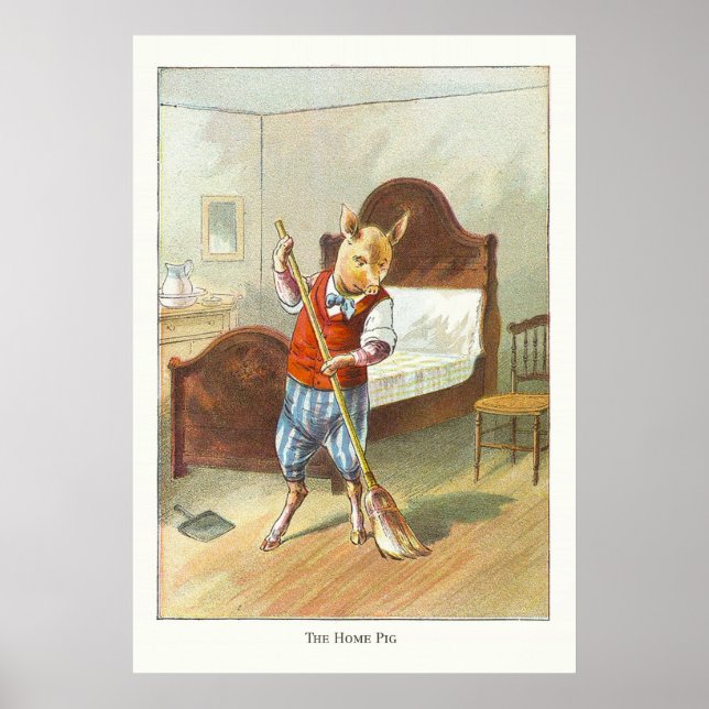 5 kleine Schweine: Das Zuhause-Schwein Poster (Vorne)