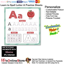 5 Learn To Spell Letter A Teacher Home Schooling