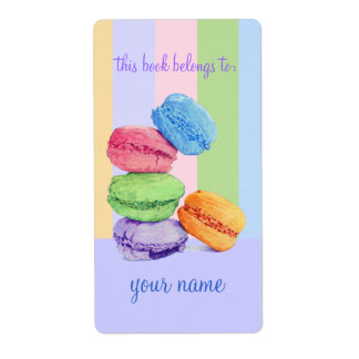5 Macarons-Buchzeichen