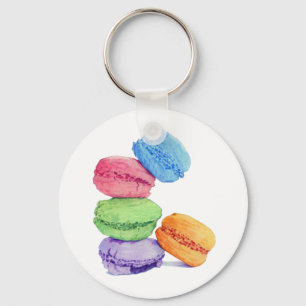 5 Macarons-Schlüsselanhänger Schlüsselanhänger