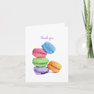 5 Macarons Vielen Dank Anmerkung Karte