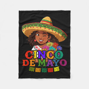 5. Mai Anime-Mädchen Otaku-Mädchen Cinco de Mayo Fleecedecke