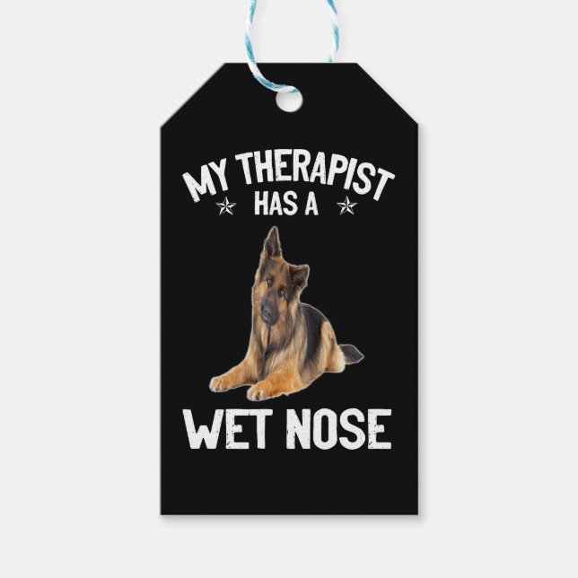 5 Mein Therapeut hat eine Nase Geschenkanhänger (Vorderseite)