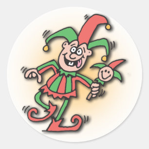 5 Minuten Doodle Joker Aufkleber