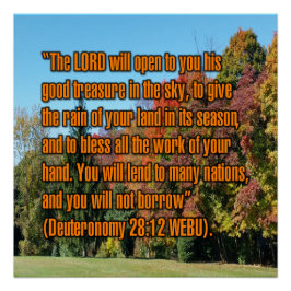 5. Mose 28:12 WEBU Poster