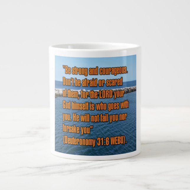 5. Mose 31:6 WEBU Tasse (Vorderseite)