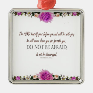 5. Mose 31:8 Der Herr geht vor Ihnen her Ornament Aus Metall