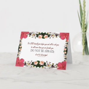 5. Mose 31 Blumen-Postkarte Fürchte dich nicht Karte