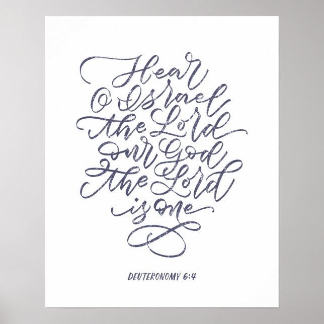 5. Mose 6:4 Poster (Vorne)