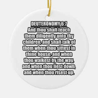 5. Mose 6:7 Lutherbibel Bibelvers Keramik Ornament