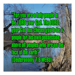 5. Mose 7:6 WEBU Poster