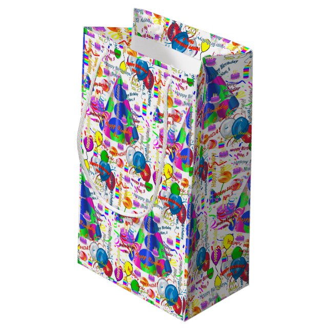 5. November Kleine Geschenktüte (Rückseite Schrägansicht)