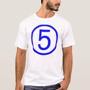 5, Nummer fünf T-Shirt